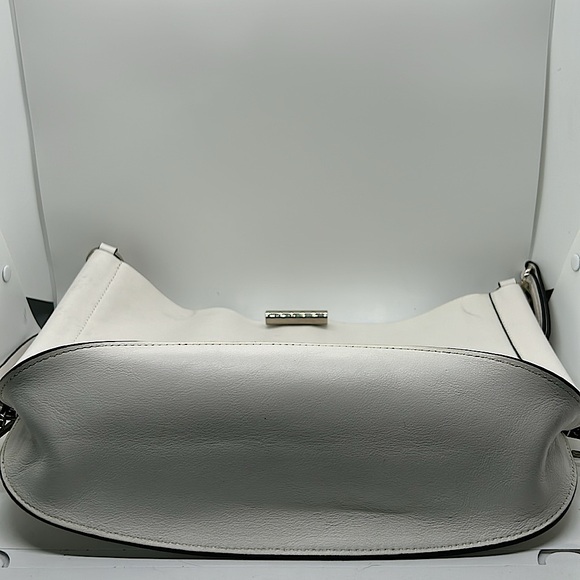 Stuart Weitzman NWT Off White Calf Leather Small Dorian Crossbody Bag Purse 🌸🌸 - Picture 4 of 12